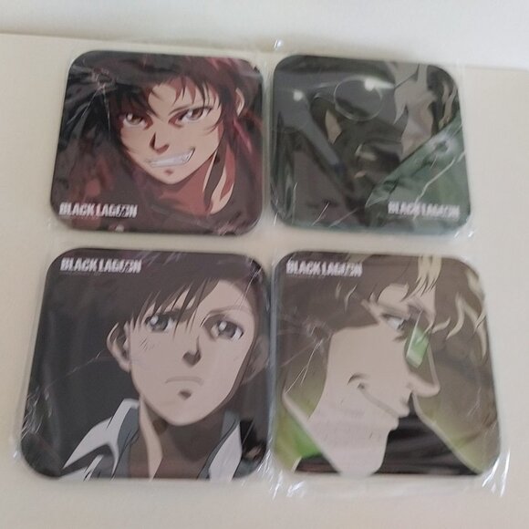 Black Lagoon Ammo Box 4 Piece Coaster Set Funimation Loot Crate Exclusive New - Picture 3 of 10